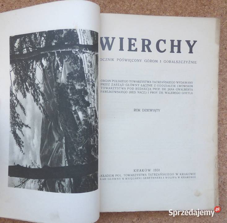 G Wierchy 1931 rocznik 9 Warszawa