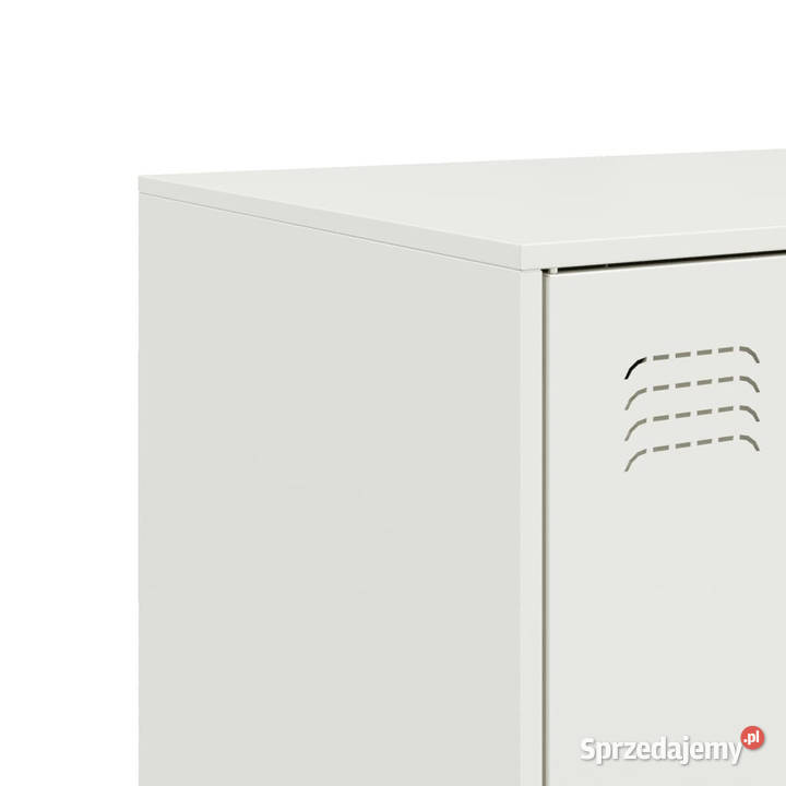 Szafka boczna biała 67x39x107 stal WM841666 Warszawa