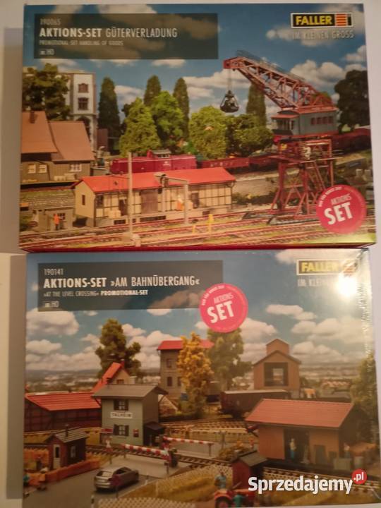 Modele ladowanie i przejazd kolejowy FALLER