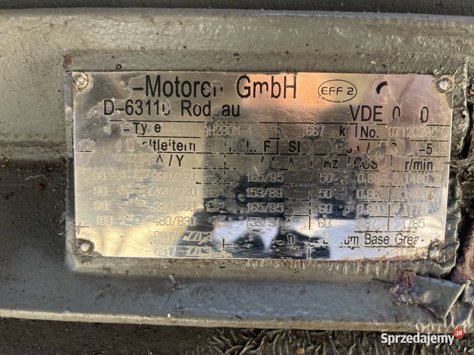 Silnik elektryczny 90kW 380V 1480rmin Motoren Czechowice-Dziedzice