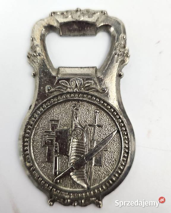 Otwieracz do butelek mosiądz Francja lata 50te mazowieckie Bronisze