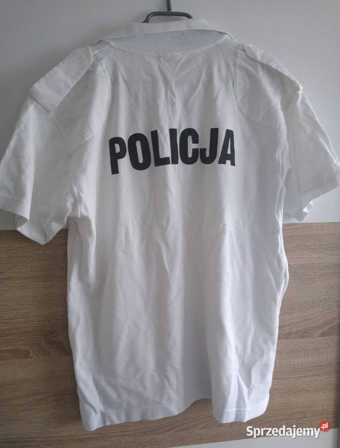 Koszulka krótki rękaw kol biały z pagonamiPOLO Militaria