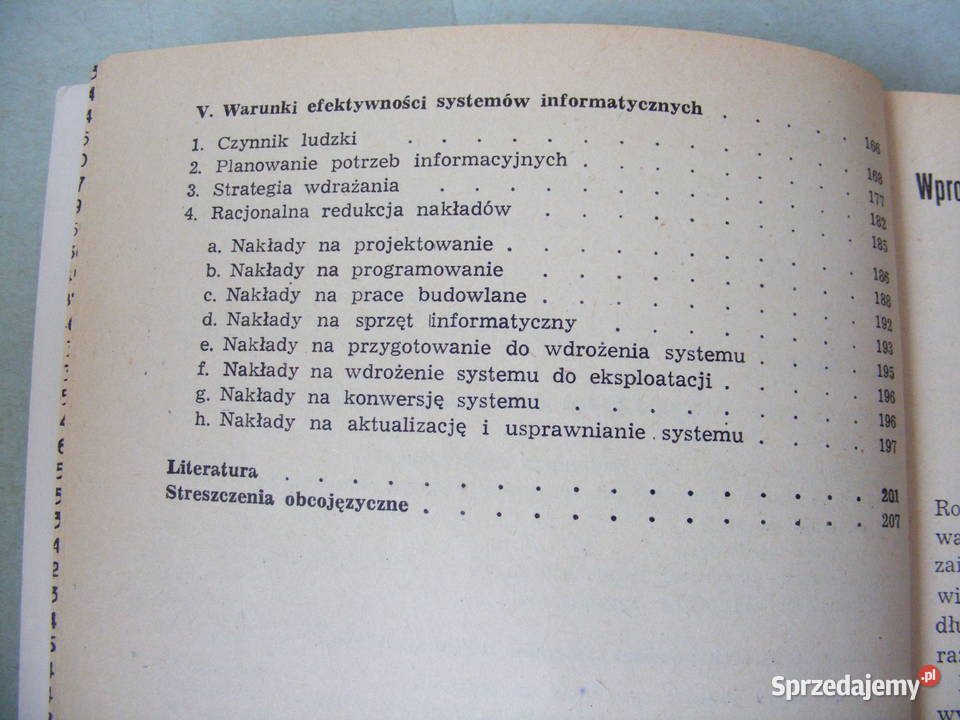 Efektywność systemów informatycznych Rachunek Oborniki Śląskie sprzedam