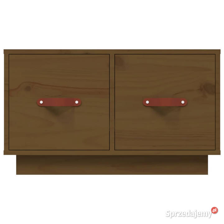 Stolik kawowy miodowy brąz 60x53x35 lite drewno