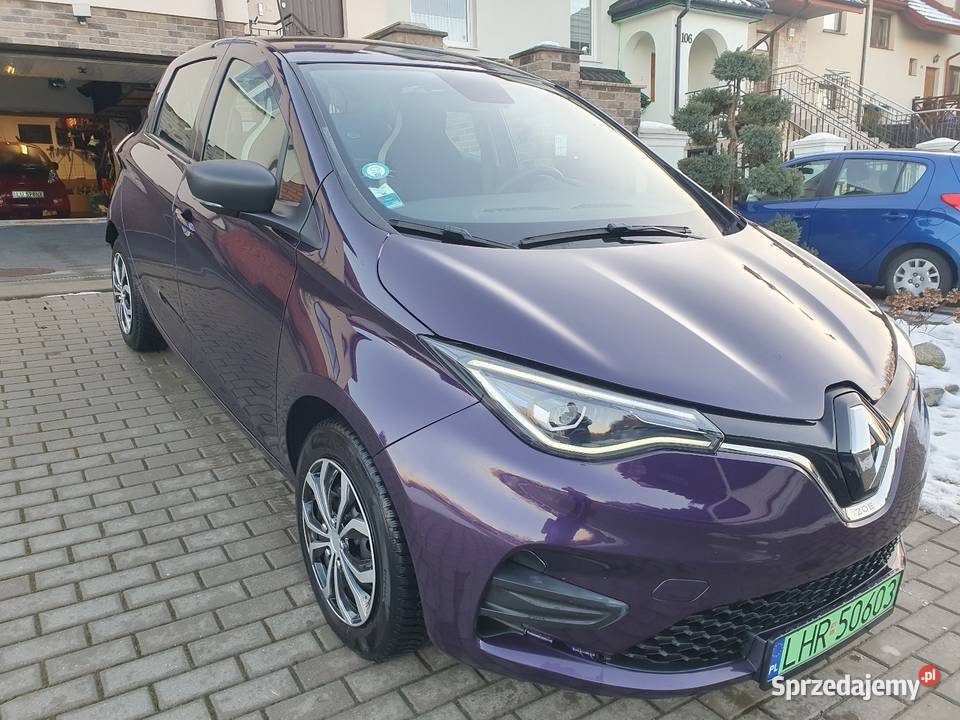 Renault Zoe z najmocniejszą baterią 52 KWh i fioletowy