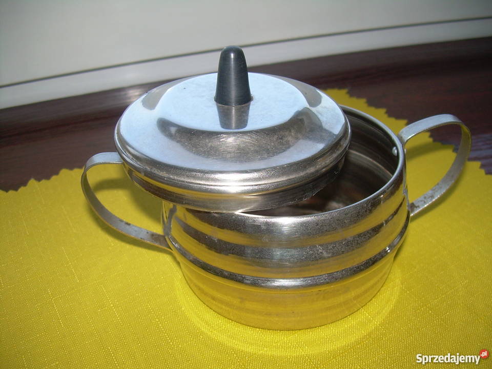 Porcelanowa duża cukiernica na stopce i inne