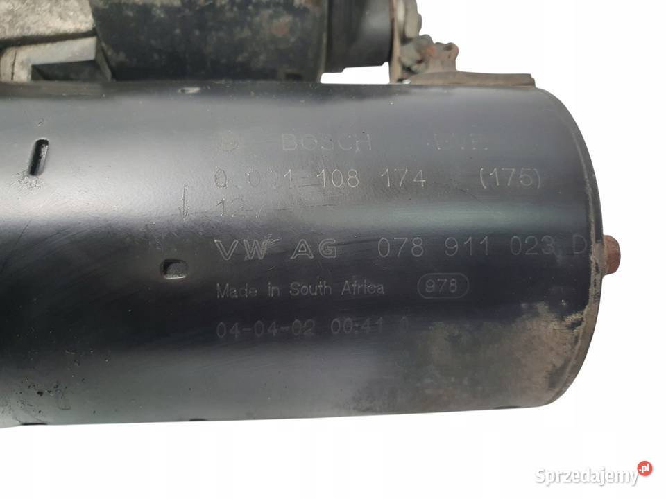 ROZRUSZNIK Audi A4 B6 30 V6 bosch 0001108174 Chełm