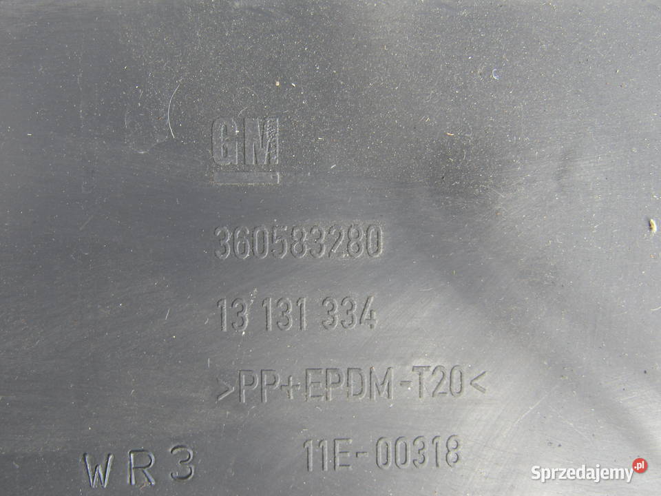 OSŁONA KLAPY BAGAŻNIKA OPEL ZAFIRA B13131334 Osłony i zaślepki Mysłaków