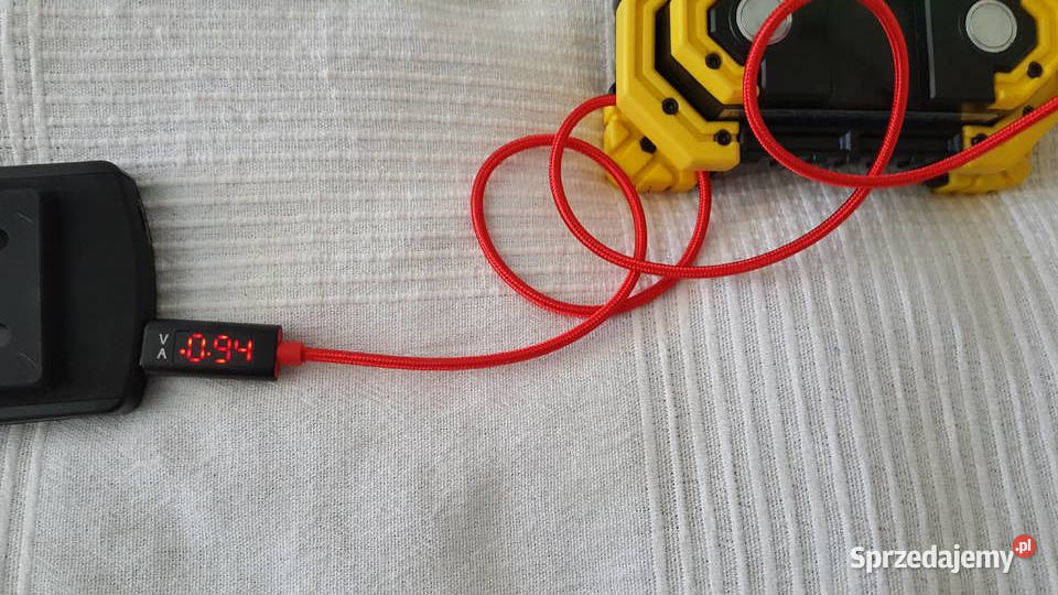 WOLTOMIERZ i AMPEROMIERZ w kablu USB mikro Części i akcesoria