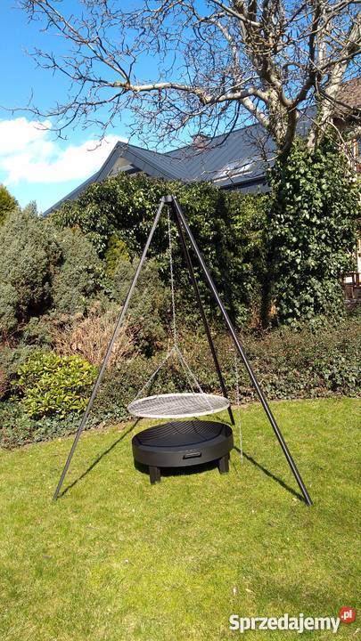 Palenisko solidne 3mm blacha duże trójnóg ruszt wielkopolskie