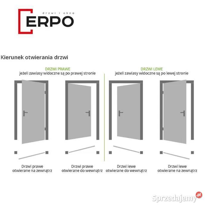 Drzwi wejściowe 80 90 prawe dąb turner 72mm warmińsko-mazurskie Ełk sprzedam