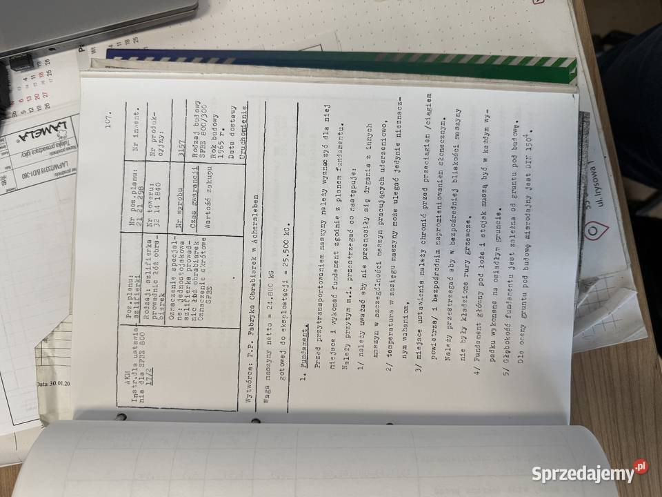 Używana szlifierka do płaszczyzn SFBE łódzkie Łowicz