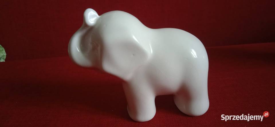 Figurki Słoni z ceramiki Świdnica