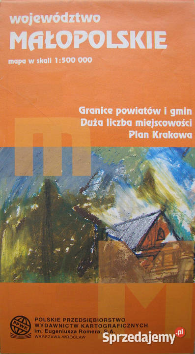 Województwo małopolskie Mapa PPWK 1999 Limanowa