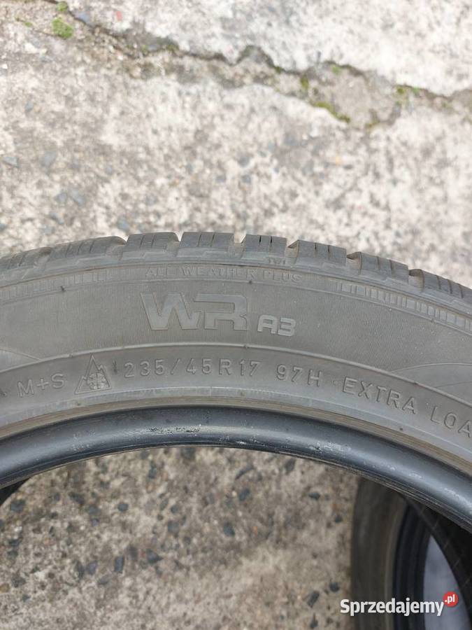 Nokian 235 45 17 97H 4 opony zimowe 17cale zachodniopomorskie Szczecin