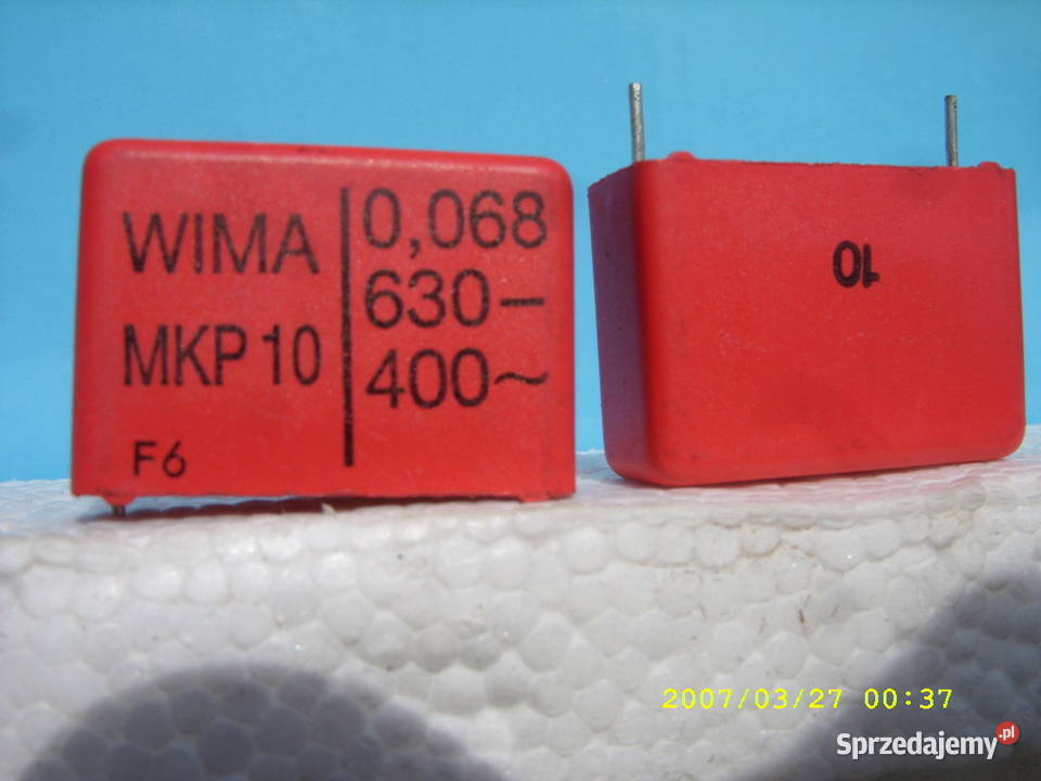 Kondesator MKP 10 68 nF 630 V 400 V zm WIMA nowy