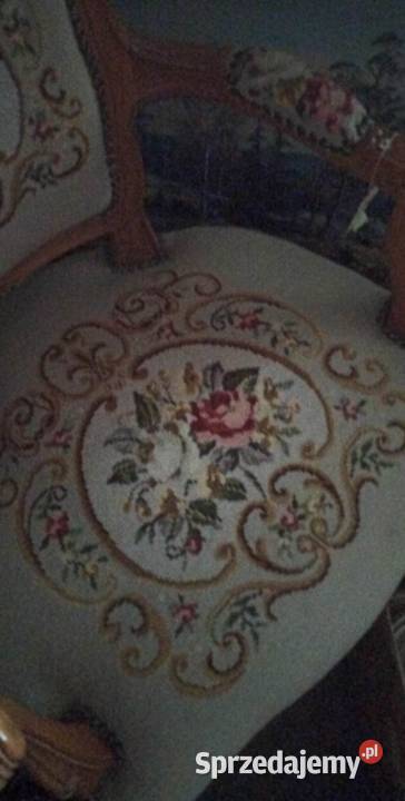 fotel haft styl Ludwik Gdańsk