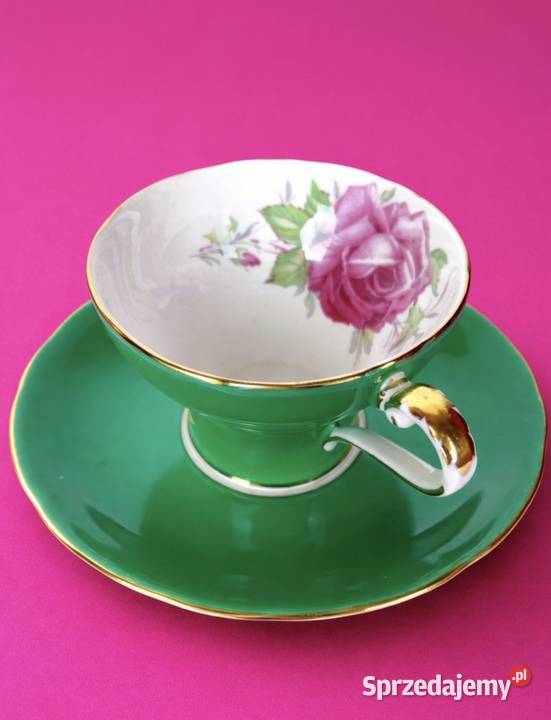 AYNSLEYantyczna filiżanka do herbatyporcelana Pabianice