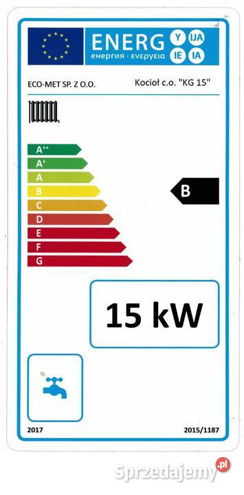 Kociol 15kw 120m2 Ecodesign 5 klasa Piec z Wołów