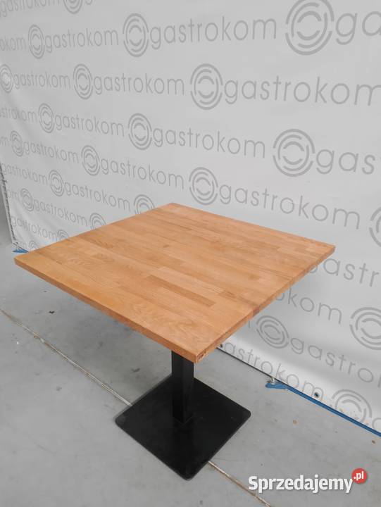 Stół z blatem drewnianym klejonym 75x75x75 Wrocław