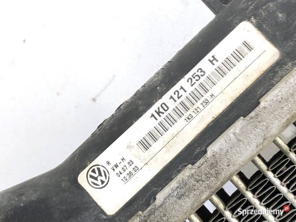 CHŁODNICA WODY VW TOURAN 19 100 1K0121253H 0310 Chłodnie wody