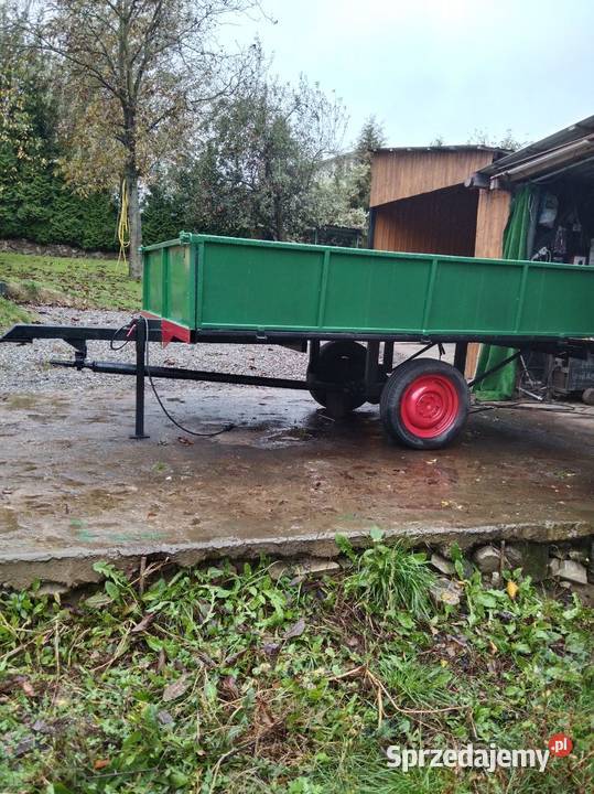 Przyczepa jednoosiowa z napędem Glinik sprzedam