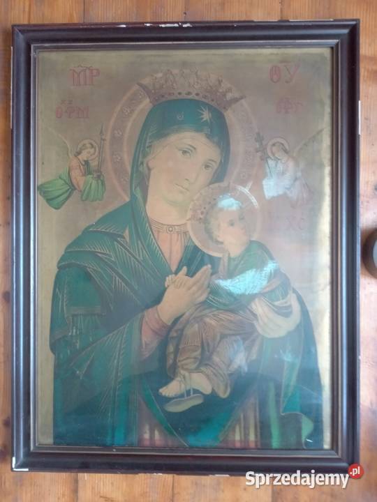 Stary oleodruk Święty obraz małopolskie Gdów