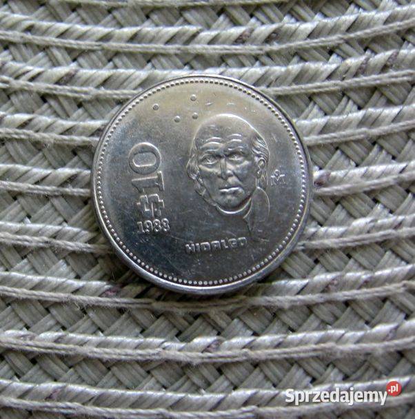 Meksyk 10 Peso 1988r Hidalgo Kalisz