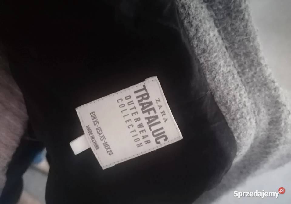 klasyczny szary płaszcz Zara XS Moda i Styl lubelskie Lubartów sprzedam