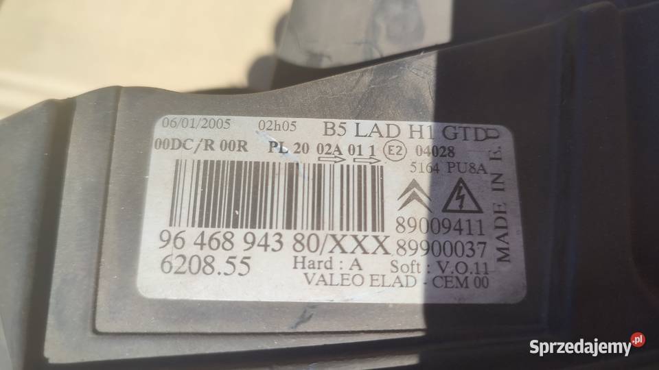 Lampa przednia lewa BMW e60 Hella 1el 009 Części samochodowe Czarnków