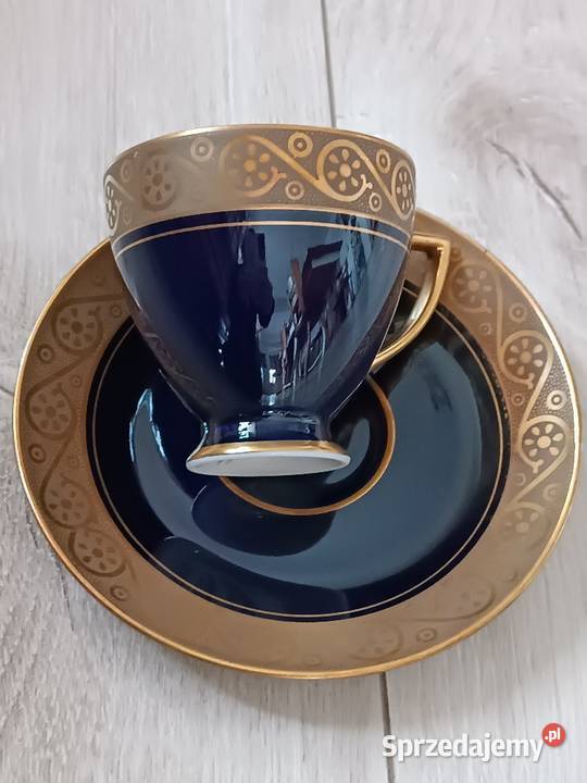 Filiżanki porcelana echt kobalt Gorlice