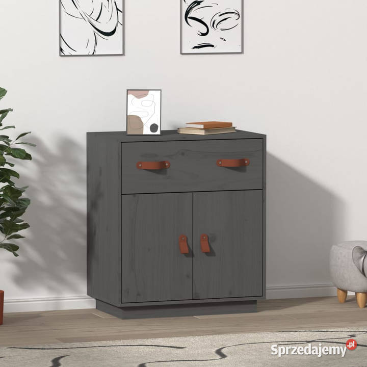 Szafka szara 655x40x75 lite drewno sosnowe Warszawa
