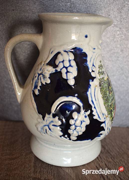 Dzbanek ozdobny ceramiczny z przed lat z miasta
