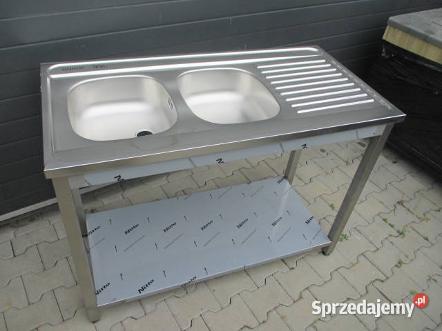 Zlew Gastronomiczny 2 Komorowy Z Półką 1206085 Ostrów Wielkopolski