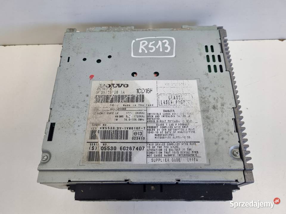 RADIO Volvo V50 S40 II C30 30732850AA Rudka