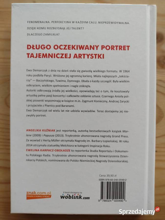 Czarny anioł Opowieść o Ewie Demarczyk Warszawa