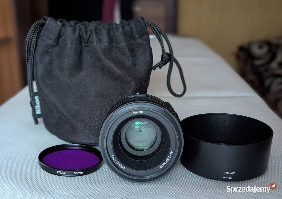 Obiektyw Nikon AFS Nikkor 50mm f18G Filtr Osłona Warszawa