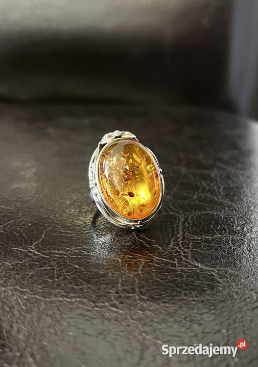ORNOpierścionek z bursztynem 916 11 5g r14