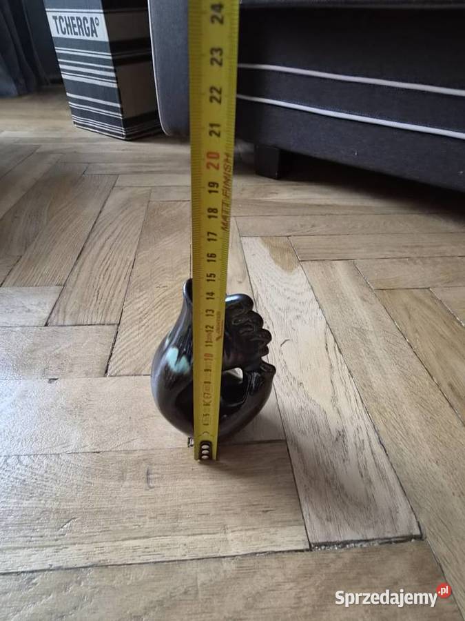 Ceramiczny wazon z czasów PRL Łódź