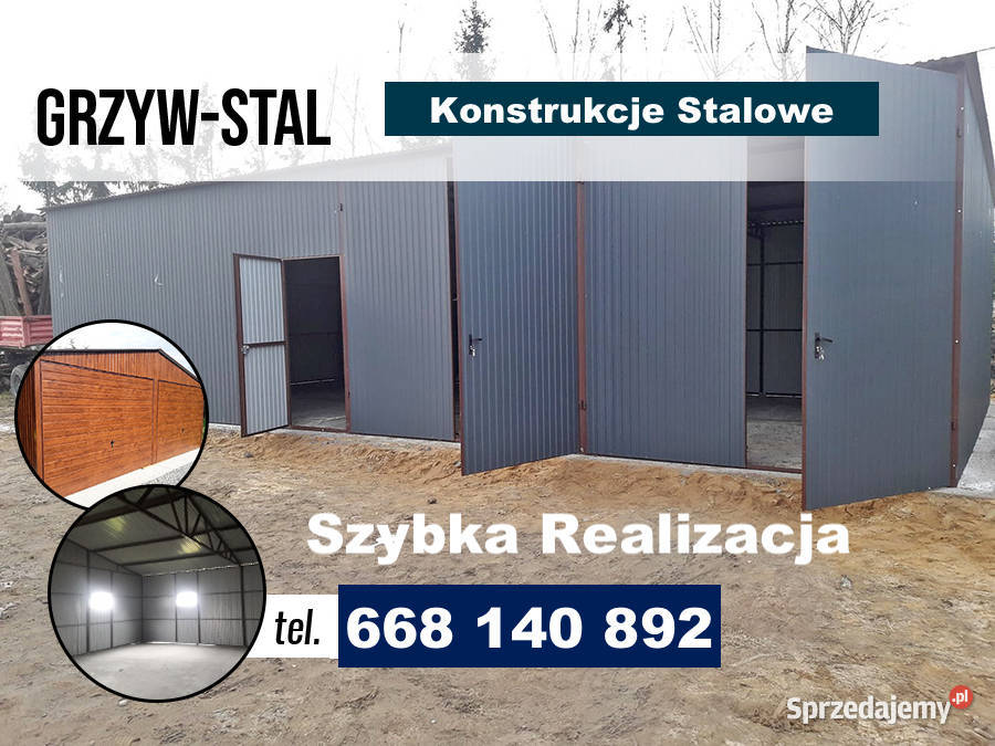Garaż Grafitowy KonstrukcjaMagazyn Wiata Hala Myszków