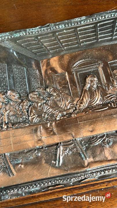 Płytka miedziana miękka Ostatnia Wieczerza Wym pomorskie Gdańsk