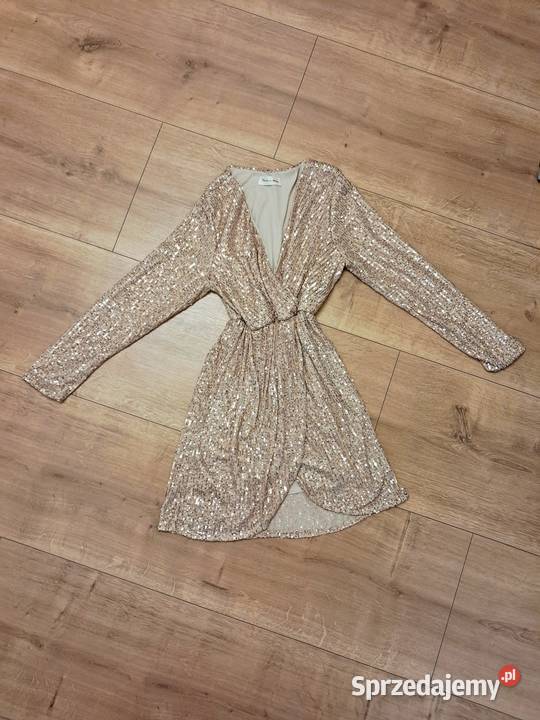 Złota sukienka z cekinami Łódź sprzedam