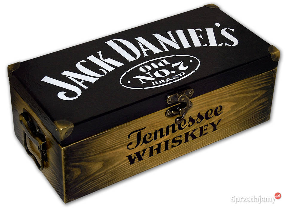 SKRZYNKA drewniana na WHISKY whiskey JACK Bydgoszcz