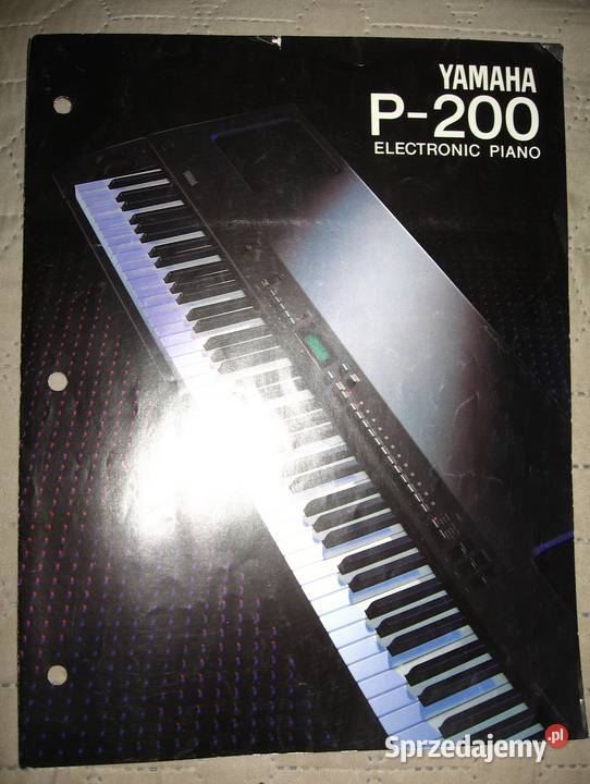 Yamaha Electronic Piano P200 brochure broszura Instrumenty klawiszowe i MIDI Kępice