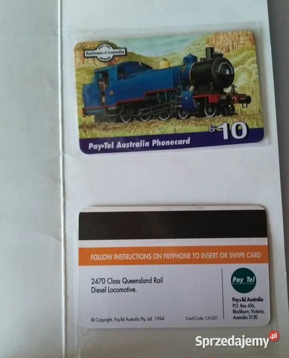 Karty telefoniczne kolekcjonerskie Australia Blachownia