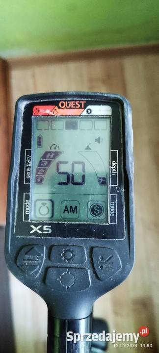 Wykrywacz metali quest x5 Braki
