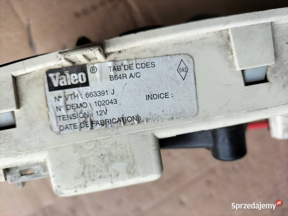 Panel sterowania nawiewu klimatyzacji Megane panele sterowania, przełączniki Kamień-Kolonia