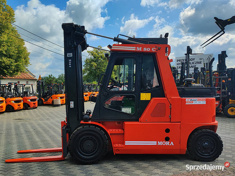 wózek widłowy kompaktowy Mora M80C 8 ton LPG małopolskie Kęty