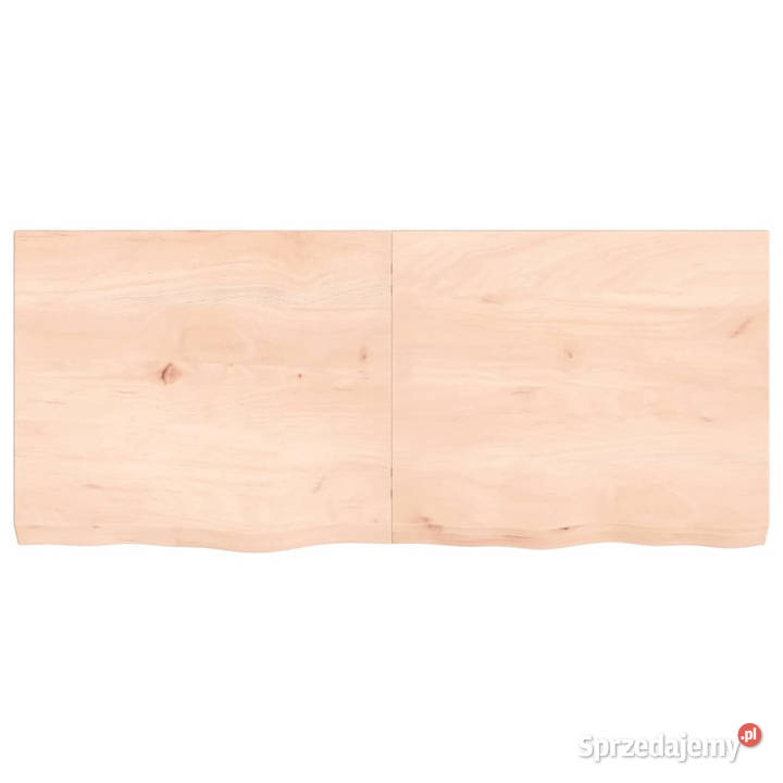 Półka 140x60x26 surowe lite drewno dębowe Warszawa