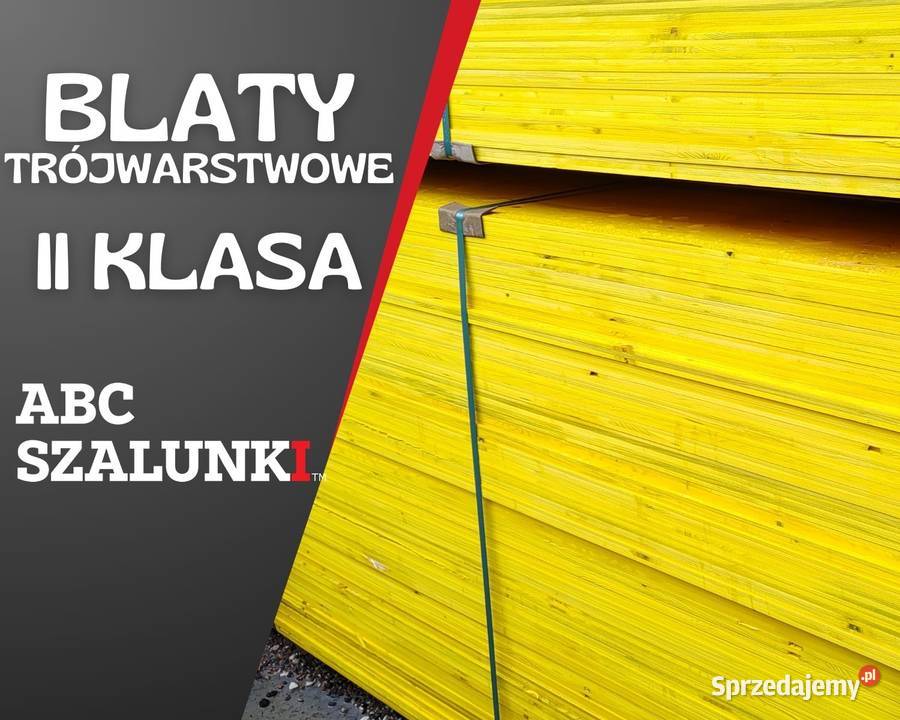 Blaty trójwarstwowe 200x50 nowe II klasa sklejka Pozostałe małopolskie Kraków